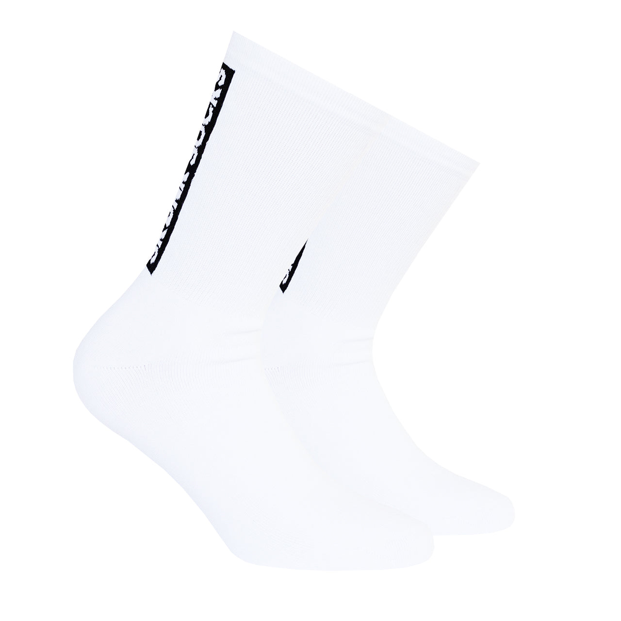 Calcetines deportivos con estampado de marca Skunk Socks vista lateral en maniquí